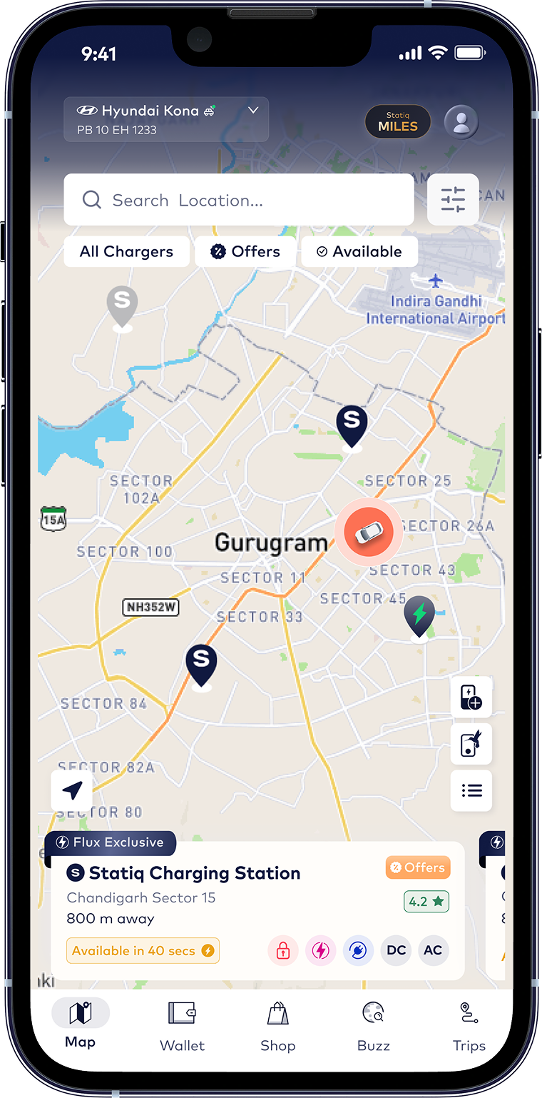 Find Nearby
EV Chargers Instantly